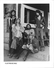 Fleetwood Mac 1970's line-up 8x10 promotional portrait Steve Nicks & group