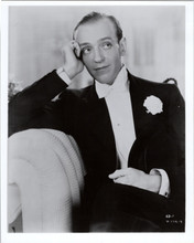 Fred Astaire classic in tuxedo sitting on chair 1980's print 8x10