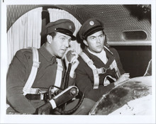 Black Hawk 1950's movie serial Kirk Alyn with co-pilot in plane 8x10 photo