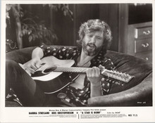 A Star Is Born original 1977 8x10 photo Kris Kristofferson plays guitar
