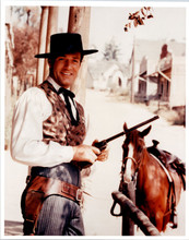 Hugh O'Brian as Wyatt Eary vintage 1970's 8x10 photo from western tv series