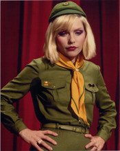 Deborah Harry in green outfit and cap guesting on The Muppet Show 8x10 photo