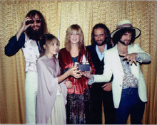 Fleetwood Mac 1980's 8x10 press photo Stevie Nicks & group accept award