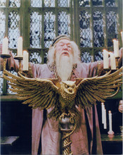 Harry Potter 8x10 photo Richard Harris as Dumbledore addressing the Hogwarts