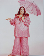 Mama Cass Elliot full length pose in pink outfit with umbrella 8x10 photo