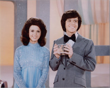 Donny and Marie 1970's TV series hosts Donny Osmond Marie Osmond 8x10 photo