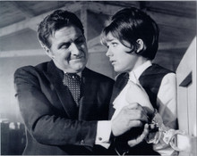 The Avengers TV series Patrick Macnee frees Linda Thorson from handcuffs 8x10