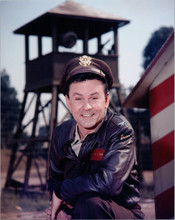 Hogan's Heroes TV series Bob Crane on set by look out tower 8x10 photo