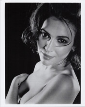 Alyssa Milano sexy pose covering her bare chest 8x10 photo