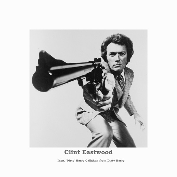 Clint Eastwood points 44 Magnum as Dirty Harry iconic 8x10