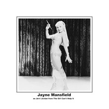 Jayne Mansfiled in sexy see-thru dress full length pose 8x10 photo