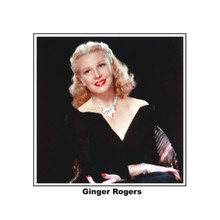 Ginger Rogers beautiful  portrait in off-shoulder black dress 8x10 photo