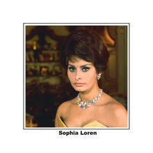 Sophia Loren at her most beautiful in diamonds with low cut dress 8x10 photo