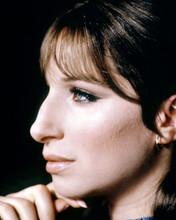 Barbra Streisand superb portrait in profile circa 1968 8x10 photo