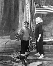 Clark Gable Gene Tierney Never Let Me Go onboard boat American flag  8x10 photo