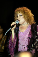 Bette Midler in concert on stage circa 1970's holding microphone 8x10 photo