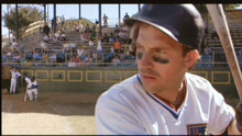 Bull Durham Kevin Costner wearing eye black about to bat 8x10 photo