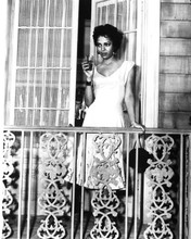 Dorothy Dandridge Carmen Jones sexy holding drink on balcony 8x10 photo