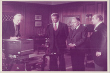 Roger Moore Robert Brown as M Desmond Llewelyn as Q 8x10 Man With the Golden Gun