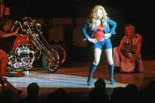 Ann-Margret rare pose in blue denim shorts dancing on stage 4x6 inch photo