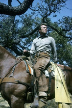 Clint Eastwood astride his horse Rawhide western TV series 4x6 inch photo