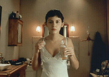Amelie 2001 Audrey Tautou in her bathroom 5x7 inch photograph
