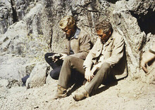 Butch Cassidy & The Sundance Kid classic cliff jump scene Newman Redford 5x7