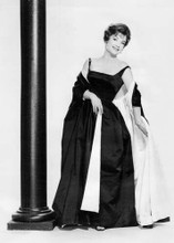 Anne Baxter full length publicity pose 1960 in black dress 5x7 inch photo
