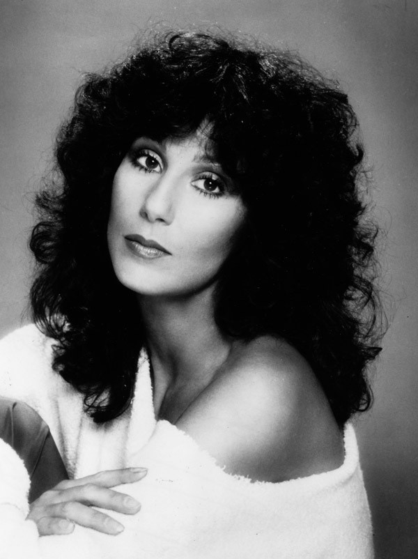 Cher 1980's studio portrait with bare shoulder 5x7 photo 