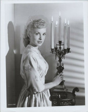Janet Leigh young portrait posing next to candles 8x10 photo