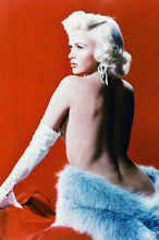 Jayne Mansfield Color Poster Print Bare Back Sexy