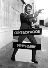 Clint Eastwood as Dirty Harry full length aiming gun 5x7 inch photo poster art
