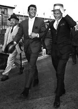 Frank Sinatra Dean Martin classic 1960's walking together 5x7 inch press photo