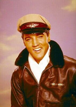 Elvis Presley in flying jacket & cap It Happened at World's Fair 5x7 photograph