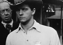 Lawman TV series Peter Brown as Johnny McKay wearing badge 5x7 inch photograph