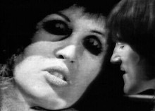 Julie Driscoll wearing black eyeliner make-up performing 5x7 inch photograph