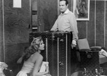 Paris Holiday 1958 Anita Ekberg hides behind Louis Vuittan trunk by Bob Hope 5x7