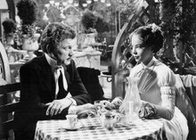 The Man With A Cloak 1951 Leslie Caron Joseph Cotten dine together 5x7 photo