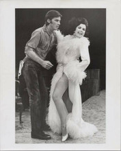 Ann Miller original 1960's 8x10 photo leggy pose in white dress unknown actor