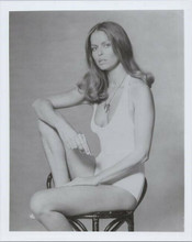 Barbara Bach in low cut swimsuit holding gun The Spy Who Loved Me 8x10 photo