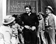 A Gunfight Johnny Cash Kirk Douglas outside general store 8x10 photo
