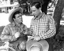 Abbott and Costello Bud and Lou in western clothing 8x10 photo
