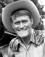 Chuck Connors smiling pose on set of Branded TV series 8x10 photo