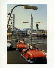 Disneyland Anaheim vintage view circa 1960's Autopia Tomorrowland 8x10 photo