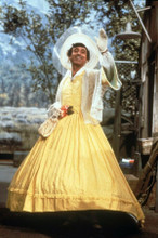 M.A.S.H Jamie Farr as Corp Klinger full length waving in yellow dress 8x10 photo