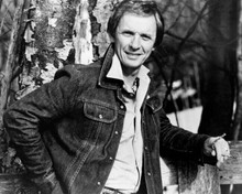 Mel Tillis outlaw country star 8x10 photo smiling pose in denim jacket