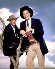 Maverick TV series Jack Kelly Robert Colbert 8x10 photo posing by tree