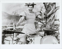 Minnie Pearl legendary comedian plays drums 8x10 photo