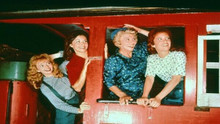 Petticoat Junction 8x10 photo Bettie Jo Bobbie Jo Billie Jo & Kate in train cab