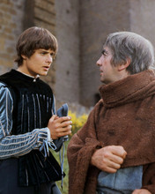 Romeo and Juliet Leonard Whiting Milo O'Shea outside castle 8x10 photo